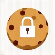 Ilustración de una cookie con un candado, simbolizando la privacidad y el uso de cookies