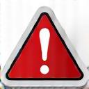 Icono de signo de exclamación para disclaimer
